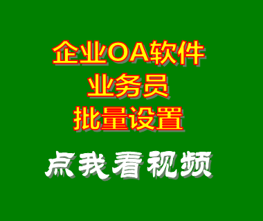 公司企業(yè)oa系統(tǒng)_業(yè)務(wù)員批量設(shè)置